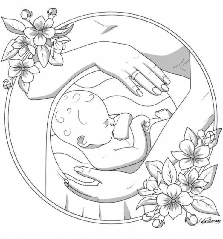 Беременность рисунки красивые