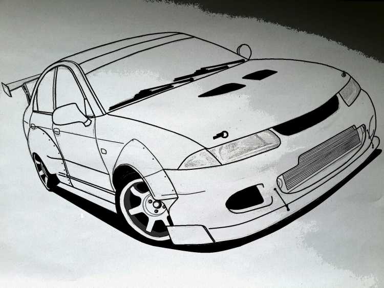 Митсубиси харизма раскраска