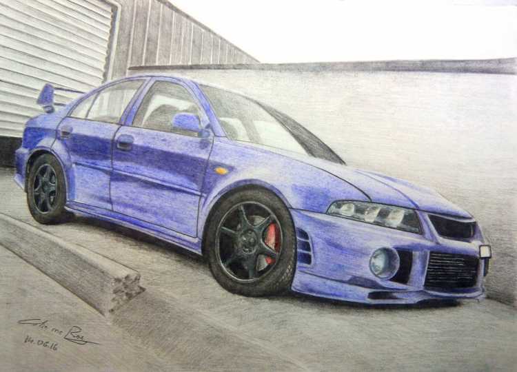 Mitsubishi Lancer рисунок