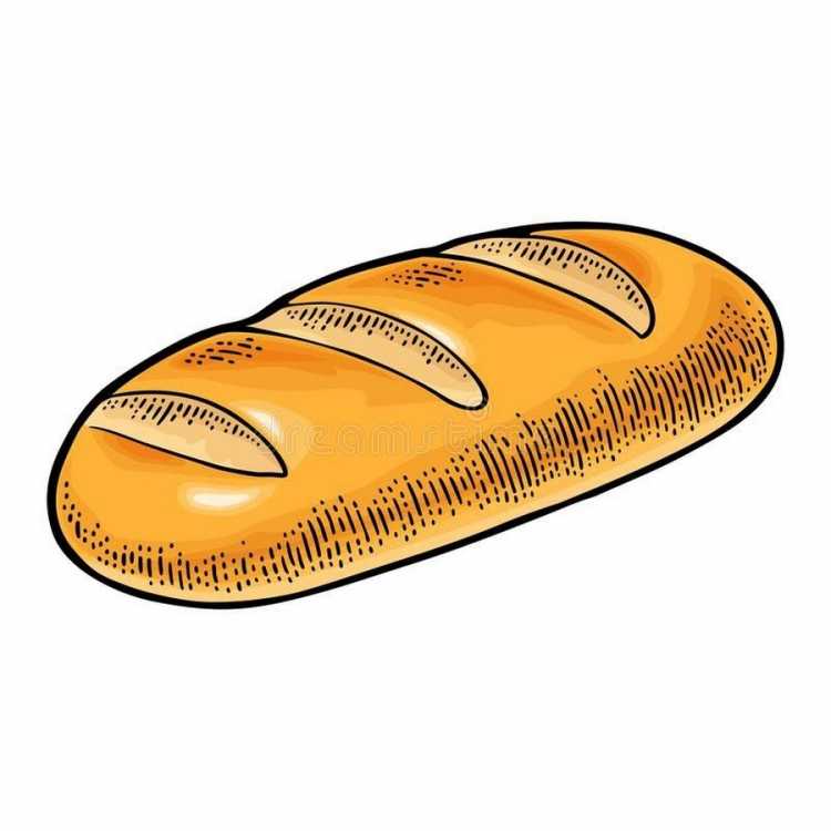 Батон нарисованный