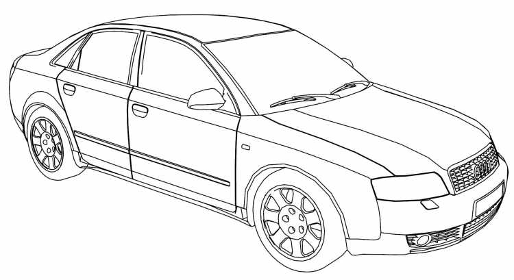 Раскраска Шкода Октавия а7