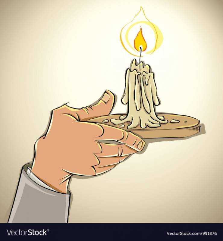 Свечка раскраска для детей