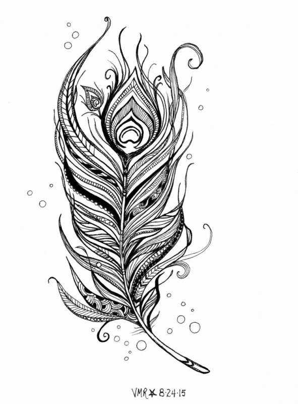 Красивое перо