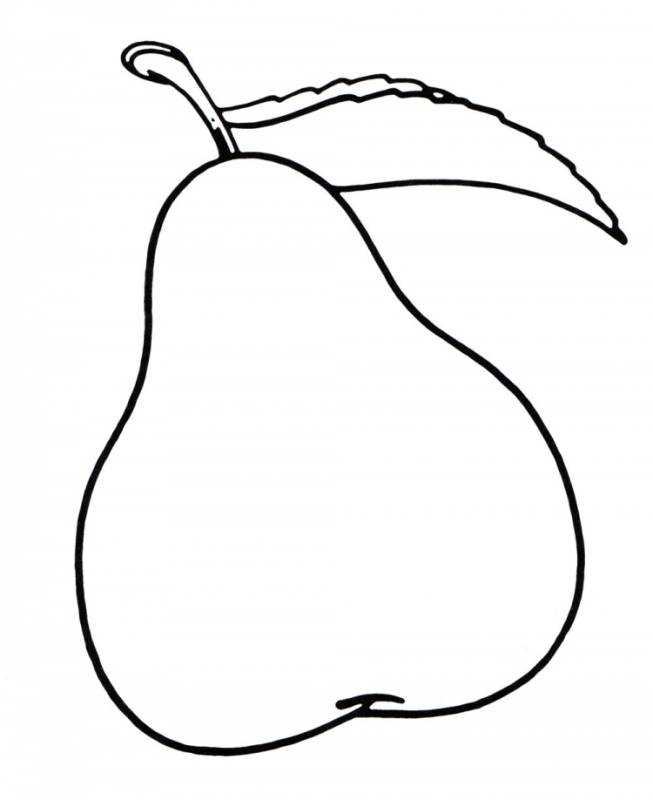 Раскраска яблоки и груши для детей