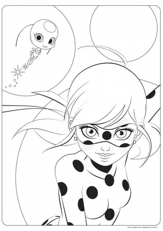 Разукрашка леди баг и СУПЕРКОТ