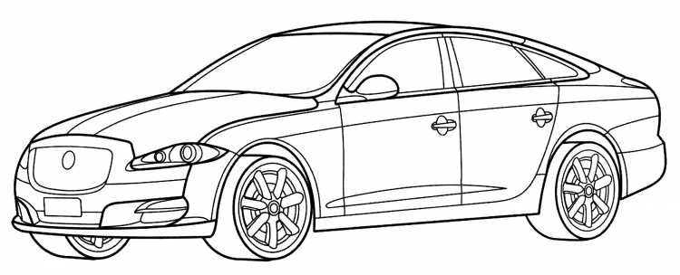 Машина Ягуар разукрашки