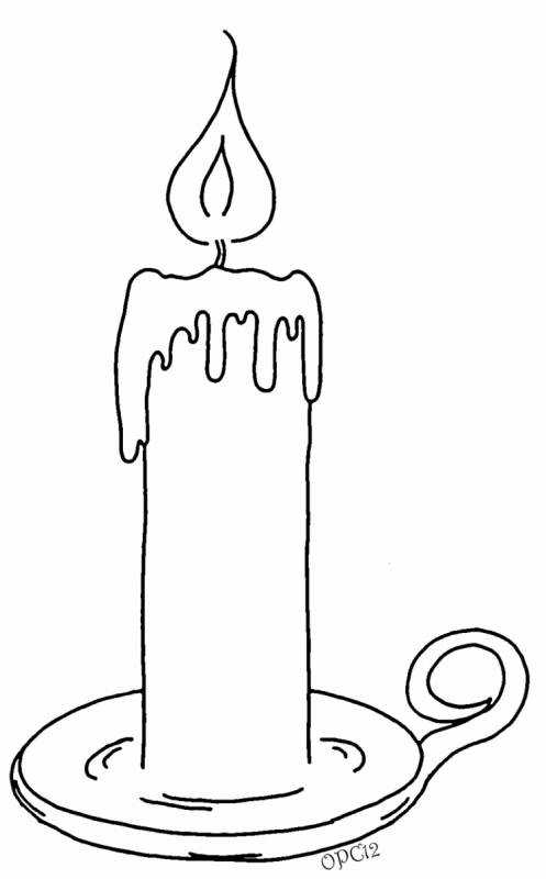 Свечка трафарет