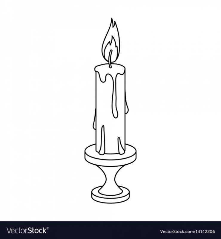 Очертание свечи