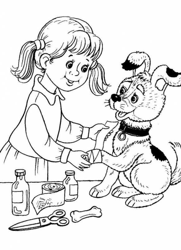 Человек и природа раскраска