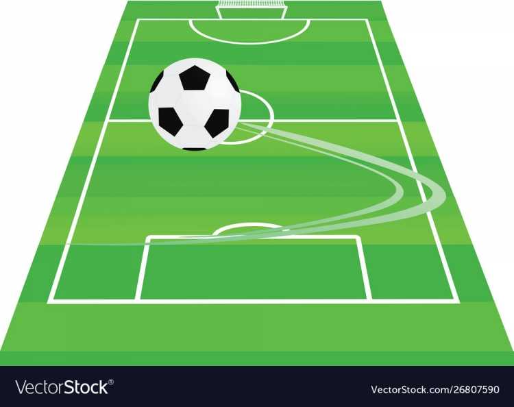 Рисунок футбольного поля красками