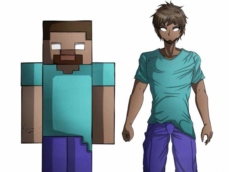 Раскраска Minecraft Enderman