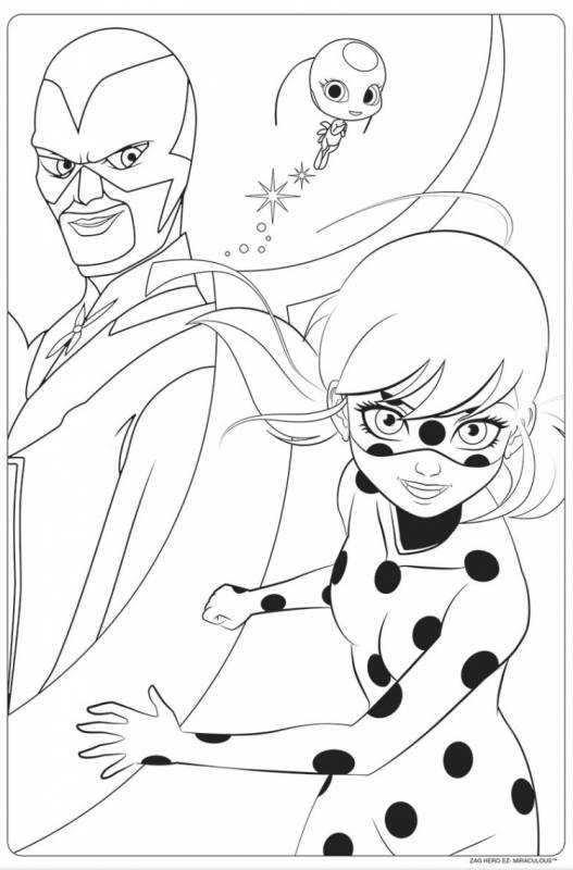 Леди баг и супер-кот raskraska