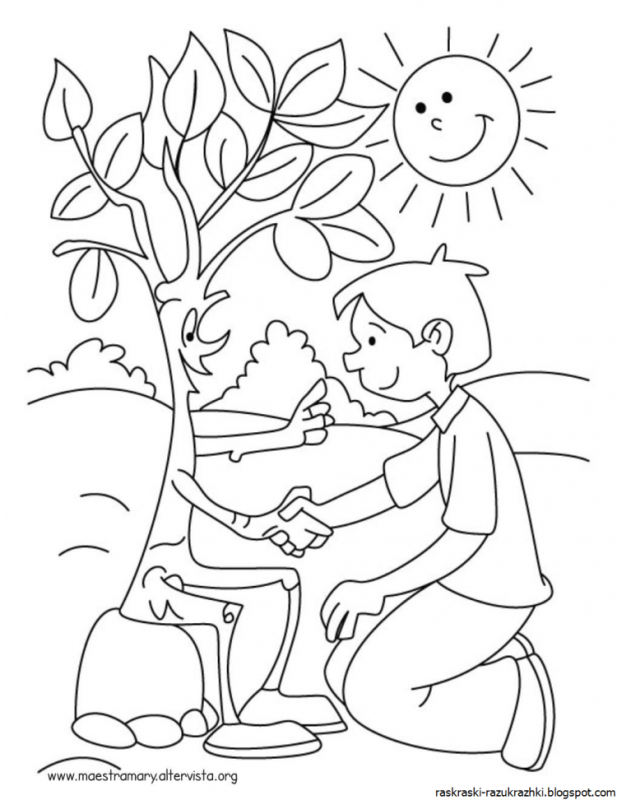 Экология раскраска