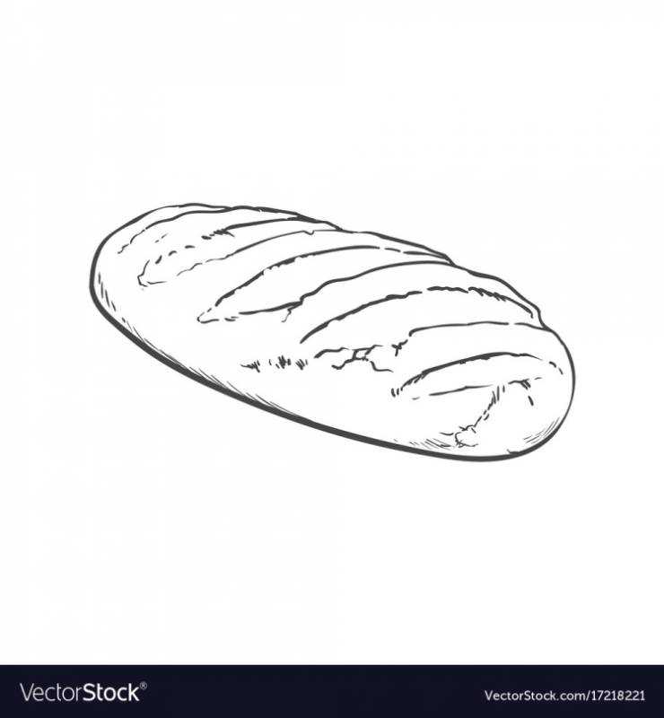 Батон черно белый