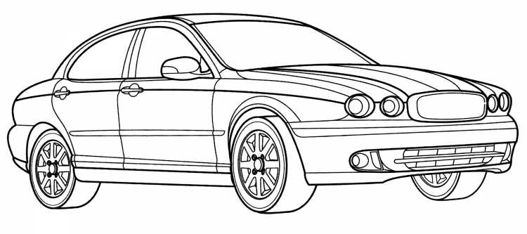 Раскраскимашыны Ягуар