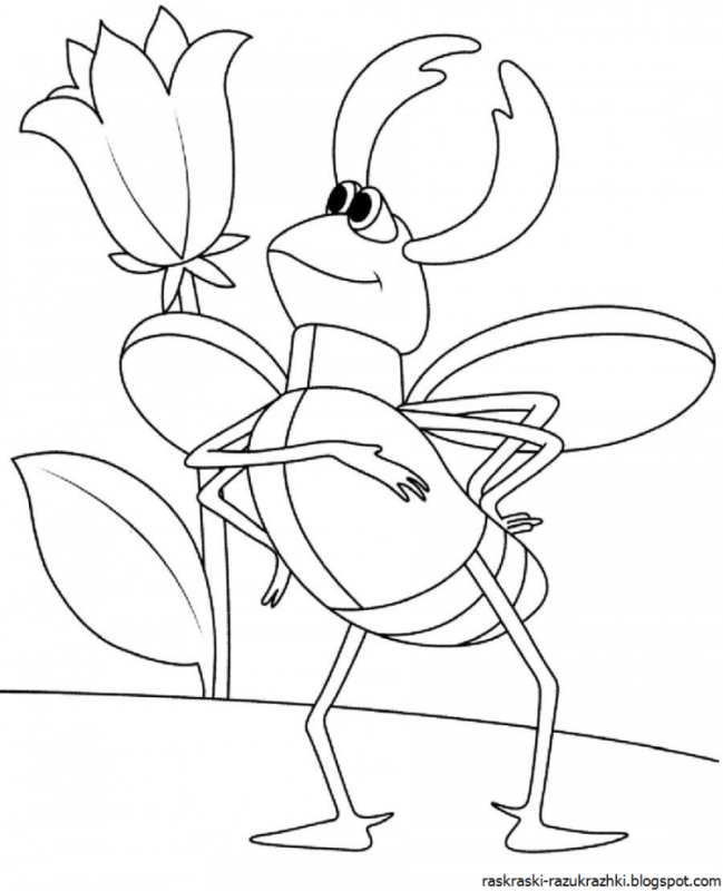 Раскраска принцесса Дюймовочка