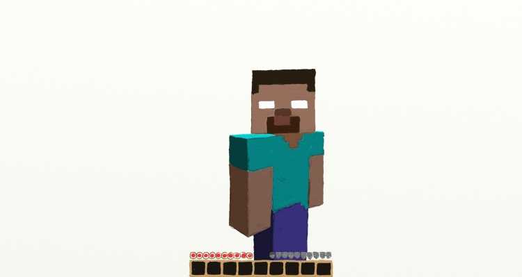 Стив с МАЙНКРАФТА раскраска