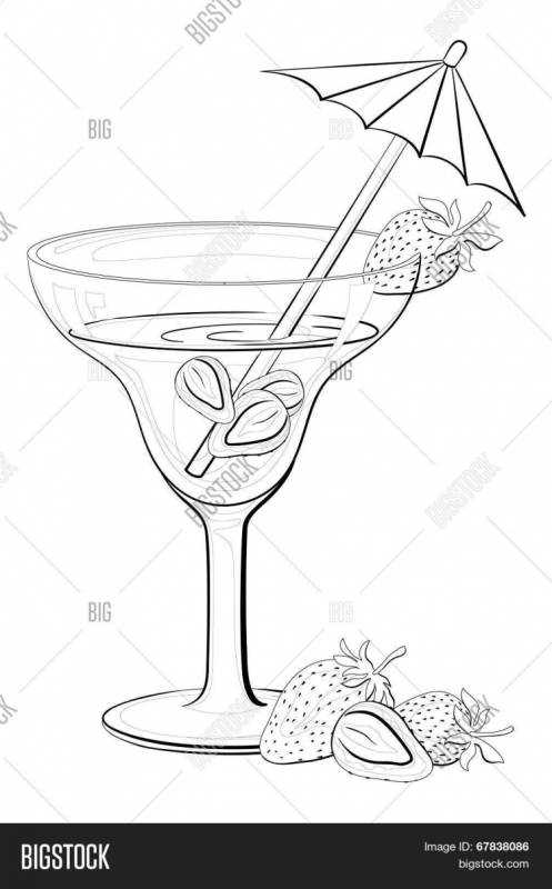 Молочный коктейль эскиз