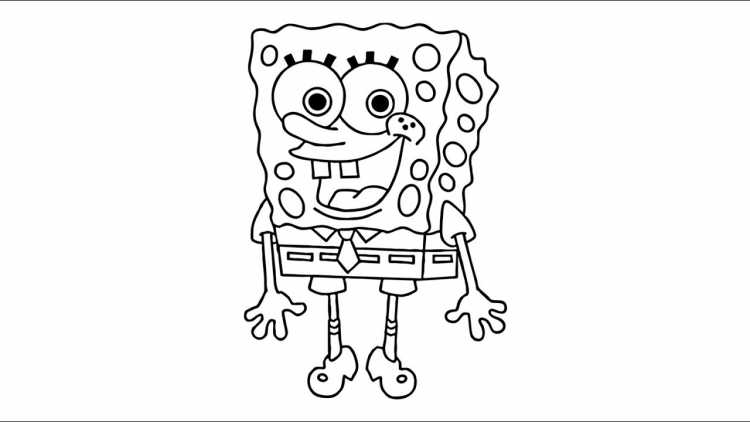 Спанч Боб раскраска