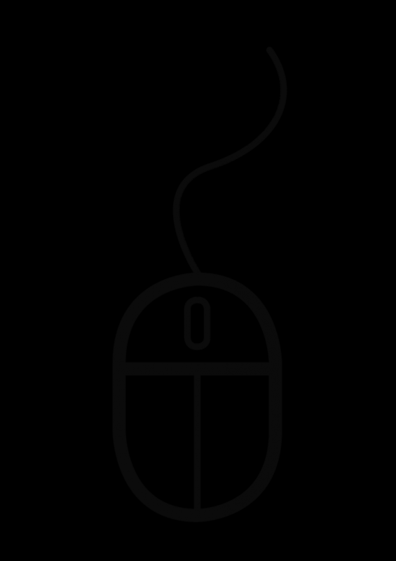 Контур компьютерной мышки