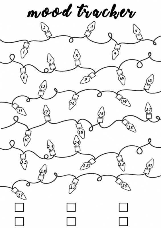 Трекер лист 100 дней