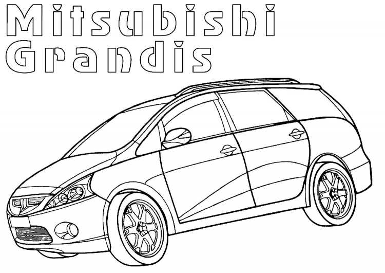 Мицубиси Аутлендер разукрашка