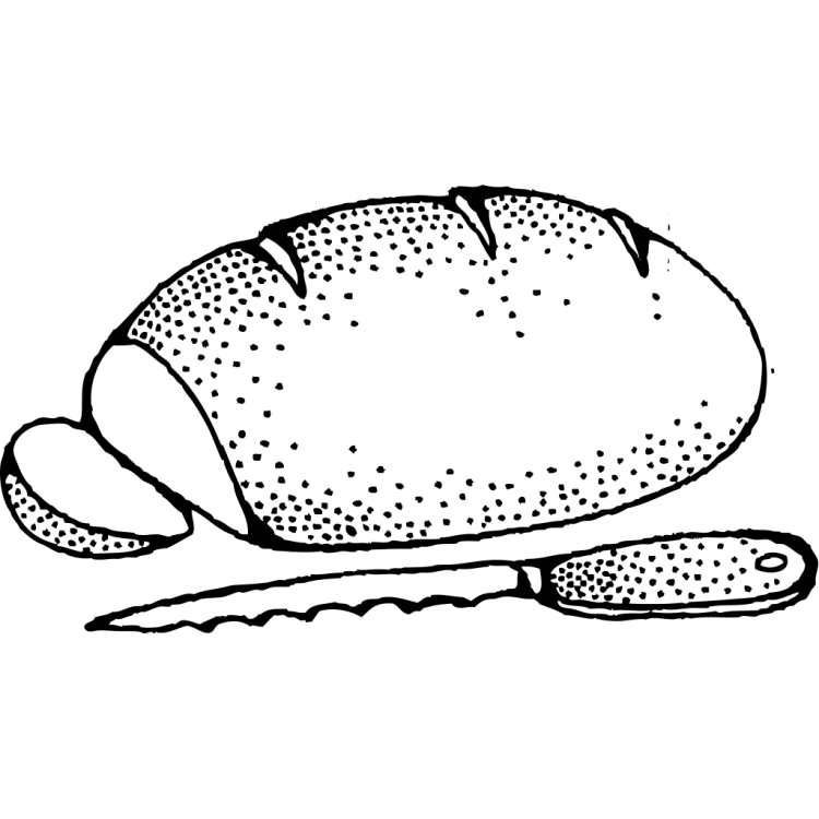 Раскраска хлеб