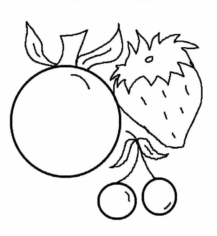 Груша раскраска