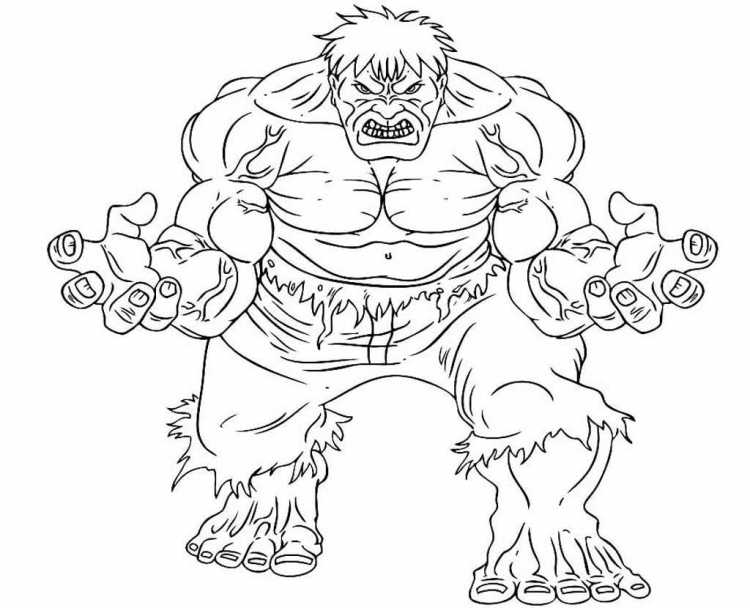 Дедушка Супергерой раскраска