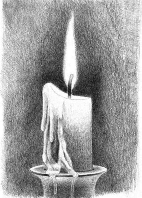 Нарисовать свечку