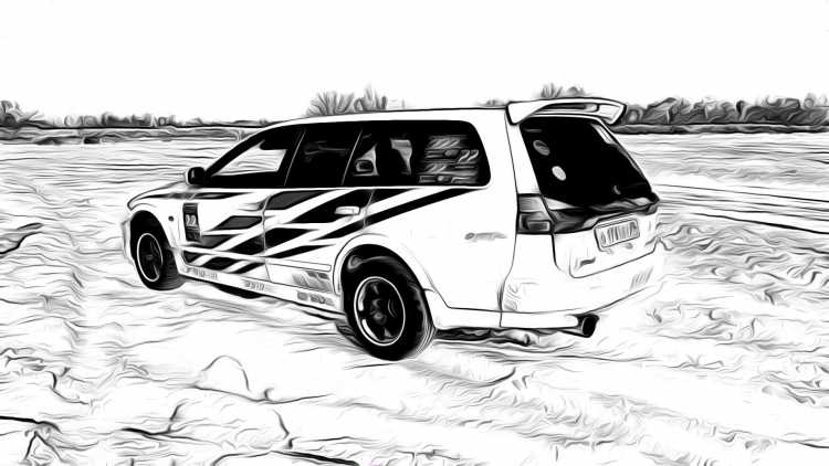 Раскраска Митсубиси Легнум