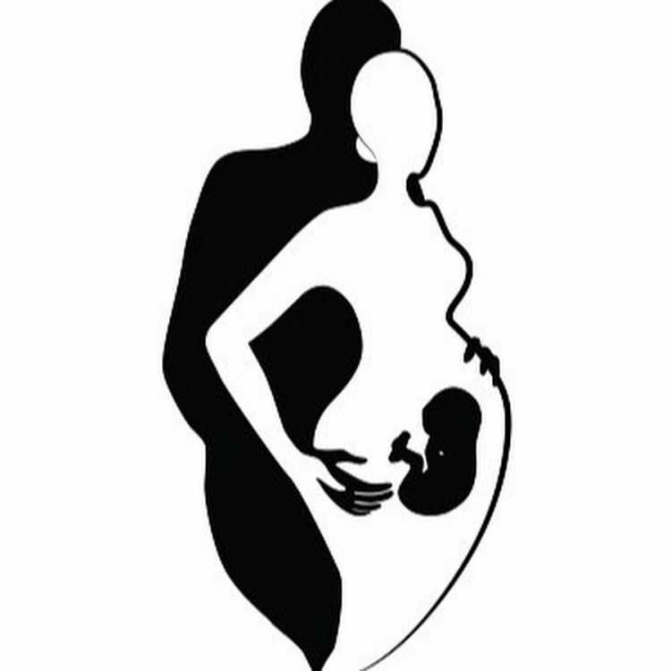 Беременная женщина контур