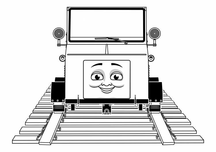 Раскраска паровозик Томас и его друзья