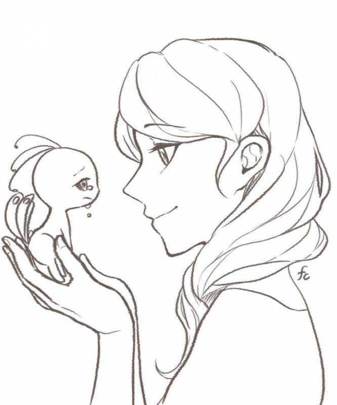 Раскраска Эмили Агрест