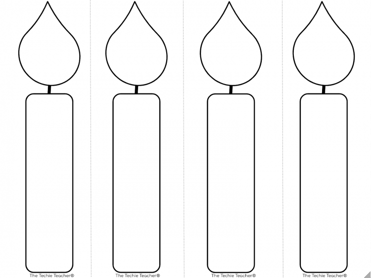 Свечка трафарет