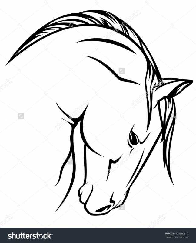 Эскизы для выжигания по дереву лошадь