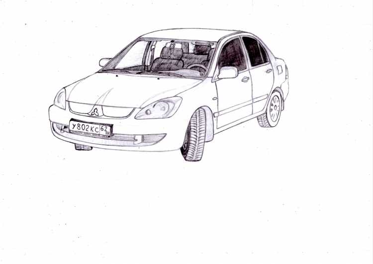 Раскраска Mitsubishi Lancer Evolution 9