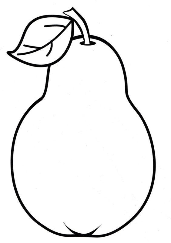 Фрукты для детей раскраска яблоко