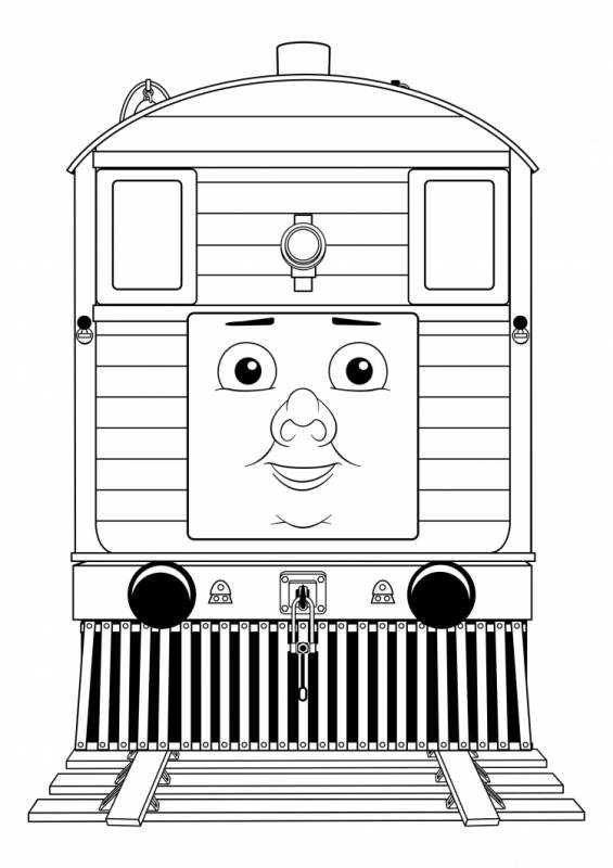 Раскраска Томас и друзья Джеймс