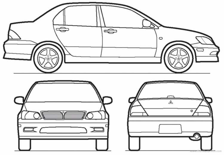 Mitsubishi Lancer Blueprint