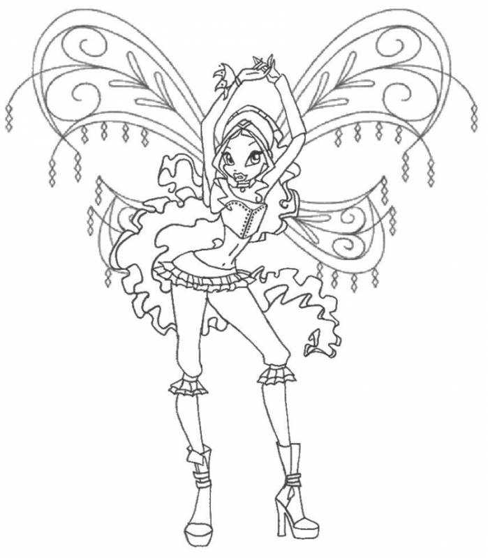 Раскраски Винкс любовикс