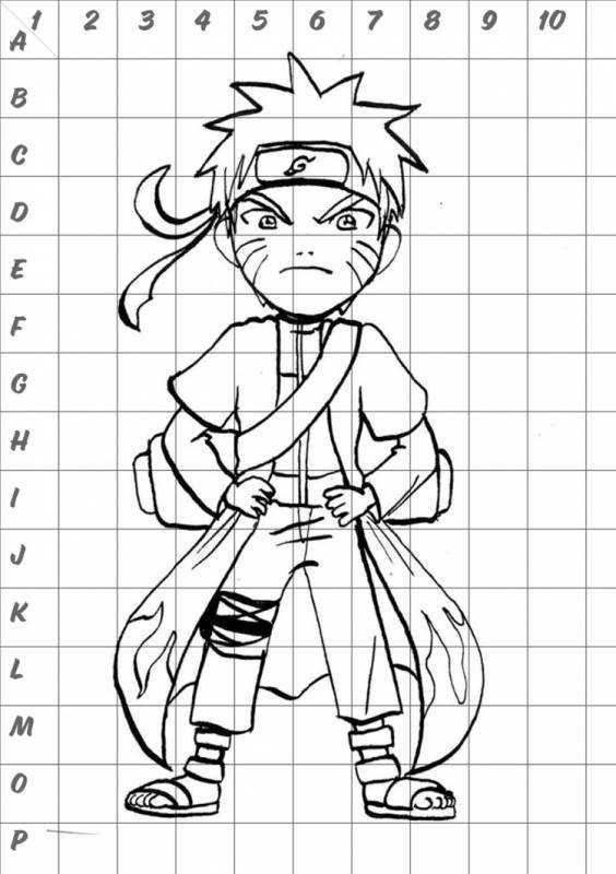 Раскраски аниме Наруто Чиби Наруто
