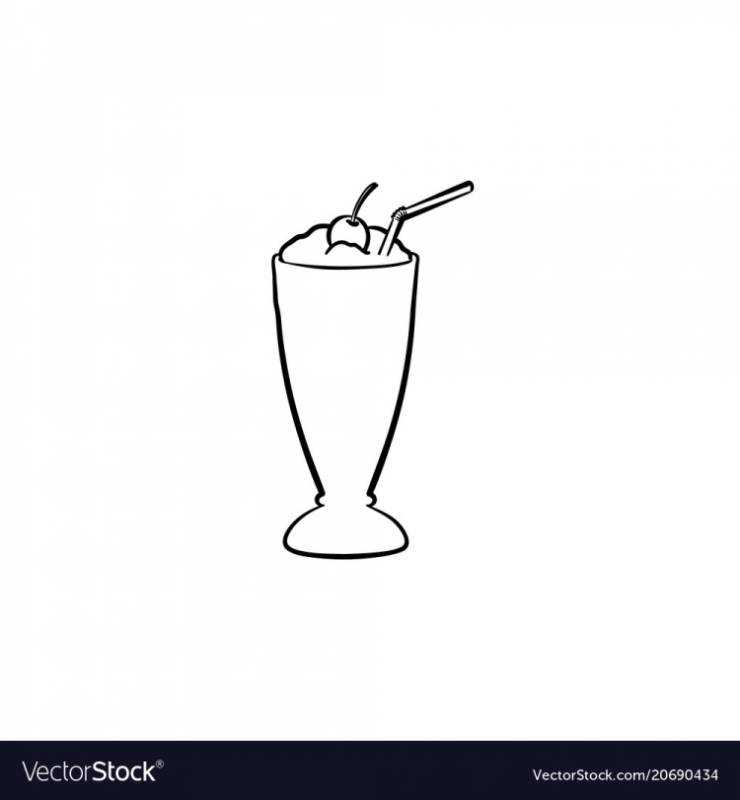 Коктейль раскраска для детей