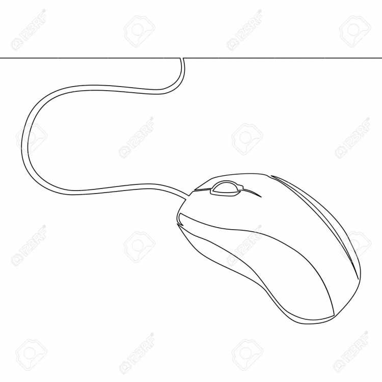 Компьютерная мышь раскраска