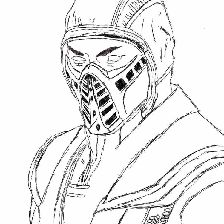 Скорпион скетч мортал комбат