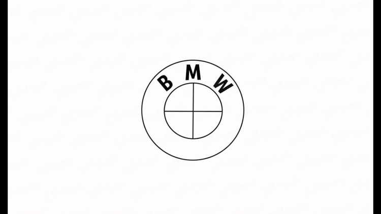 Знак БМВ карандашом