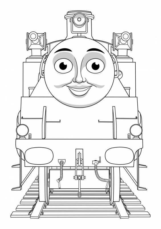 Томас и друзья трактор раскраска
