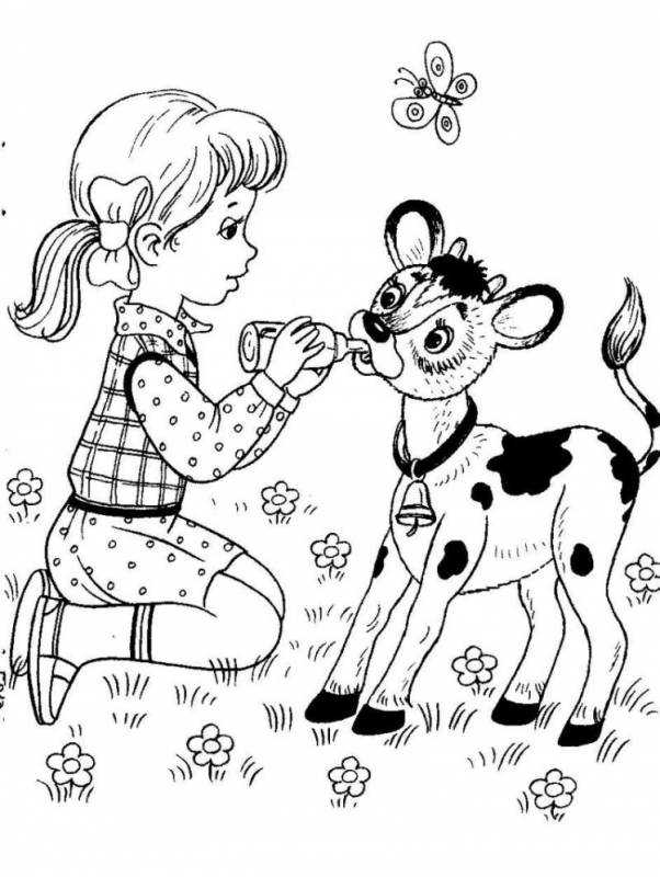 Осеева добрая Хозяюшка раскраска