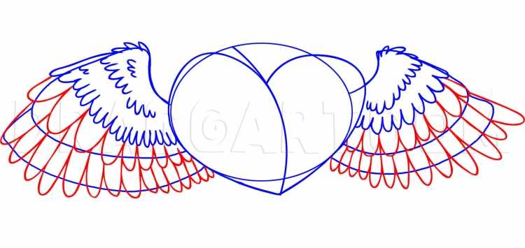 Крылья и сердце легкая
