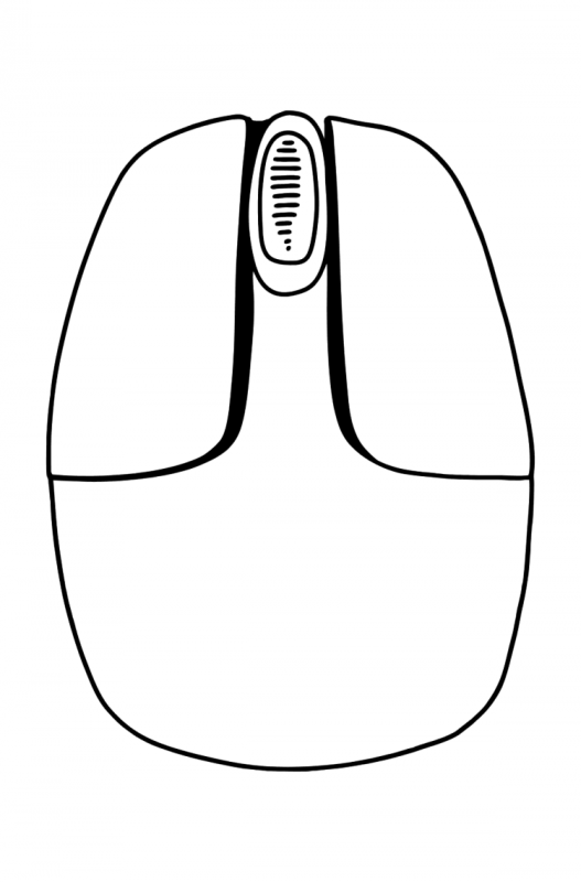 Стилизованная компьютерная мышка